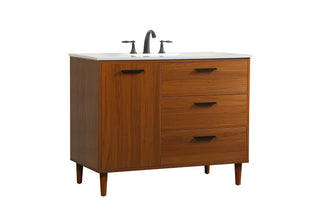 Baldwin Vanity Sink Set in Teak