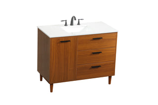 Baldwin Vanity Sink Set in Teak