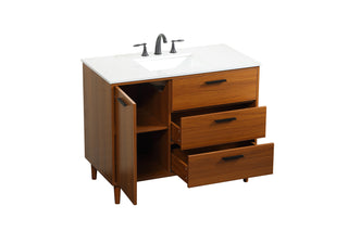 Baldwin Vanity Sink Set in Teak