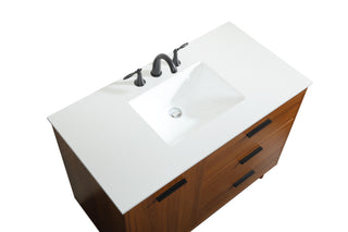 Baldwin Vanity Sink Set in Teak