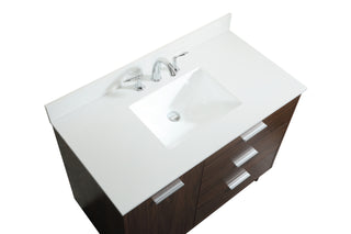 Baldwin Vanity Sink Set in Walnut