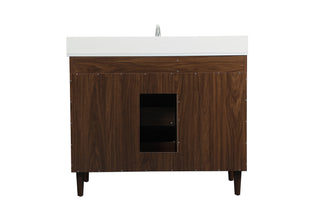 Baldwin Vanity Sink Set in Walnut