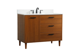Baldwin Vanity Sink Set in Teak
