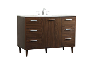 Baldwin Vanity Sink Set in Walnut