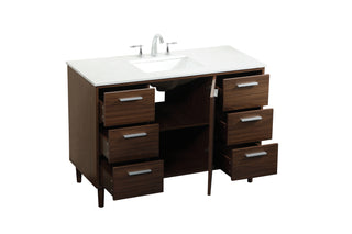 Baldwin Vanity Sink Set in Walnut