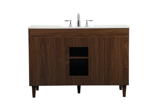 Baldwin Vanity Sink Set in Walnut