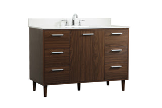 Baldwin Vanity Sink Set in Walnut