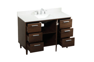Baldwin Vanity Sink Set in Walnut