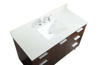Baldwin Vanity Sink Set in Walnut