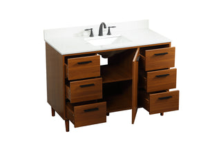 Baldwin Vanity Sink Set in Teak