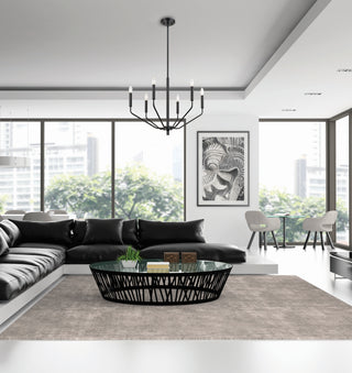 Laurell Six Light Chandelier in Matte Black