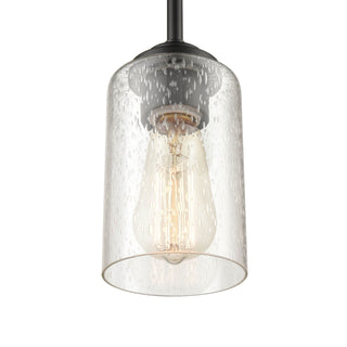 Moven One Light Mini Pendant in Matte Black