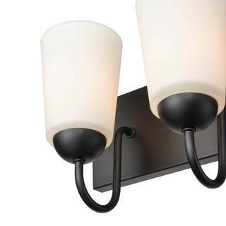 Ivey Lake Four Light Vanity in Matte Black