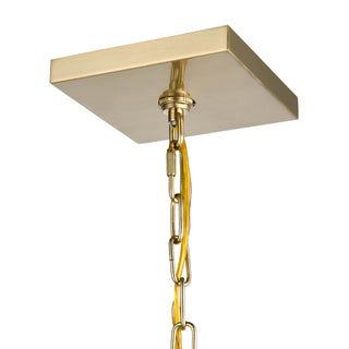 Corona Four Light Pendant in Modern Gold
