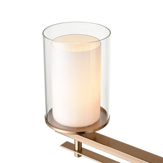 Huderson Three Light Wall Sconce in Modern Gold