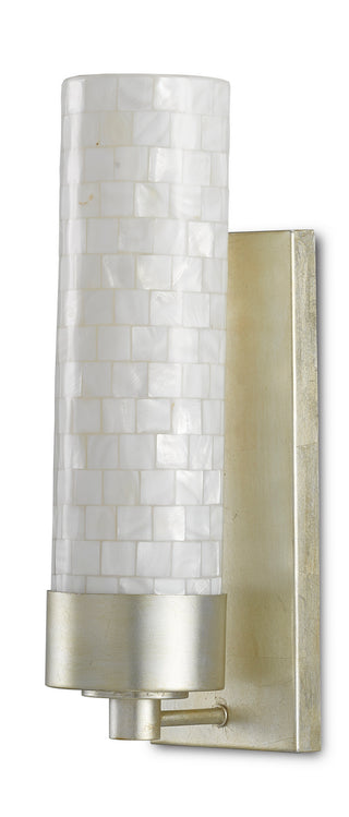 Abadan One Light Wall Sconce in Natural/Silver Leaf