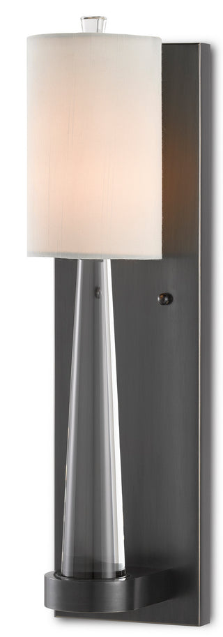 Junia One Light Wall Sconce in Clear/Oil Rubbed Bronze