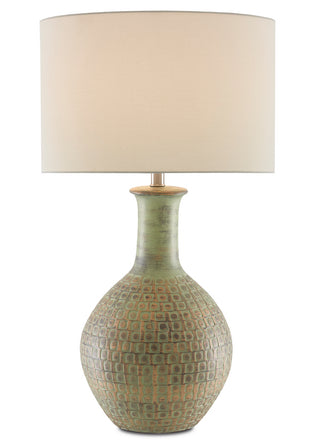 Loro One Light Table Lamp in Moss Green