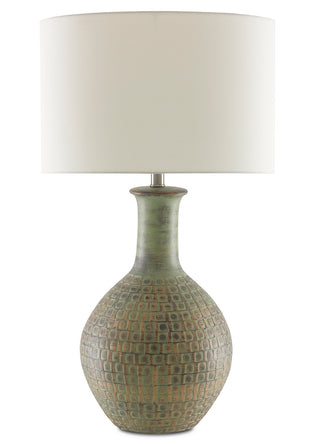 Loro One Light Table Lamp in Moss Green