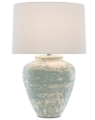Mimi One Light Table Lamp in Aqua/Cream