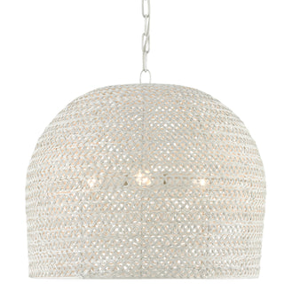 Piero Three Light Chandelier in White