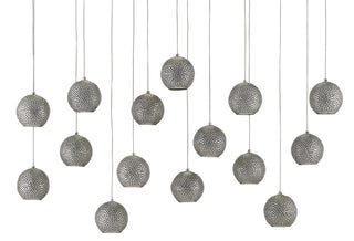 Giro 15 Light Pendant in Blue/Nickel/Silver