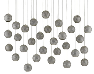 Giro 30 Light Pendant in Blue/Nickel/Silver