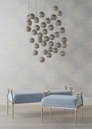 Giro 36 Light Pendant in Blue/Nickel/Silver