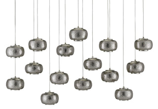 Pepper 15 Light Pendant in Nickel/Silver