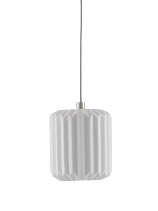 Dove One Light Pendant in White/Silver