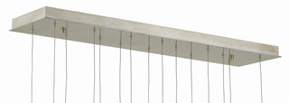 Dove 15 Light Pendant in White/Silver