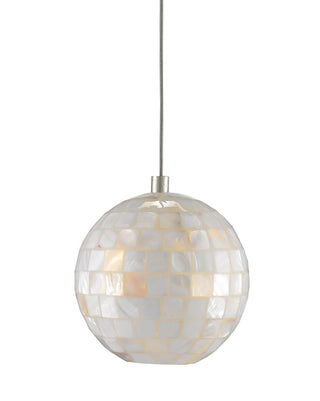 Finhorn One Light Pendant in Natural/Silver