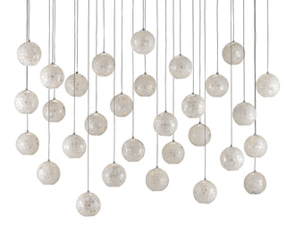 Finhorn 30 Light Pendant in Natural/Silver