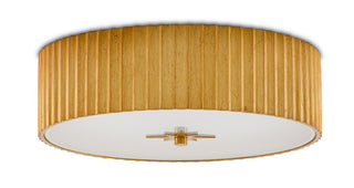 Caravel LED Flush Mount in Gold Leaf/White