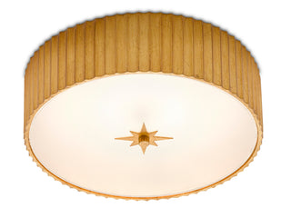 Caravel LED Flush Mount in Gold Leaf/White