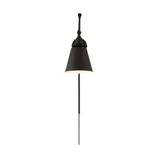 Bayard One Light Swing Arm Wall Lamp in Matte Black