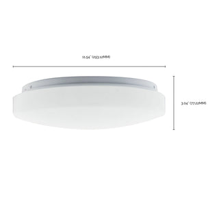 LED Flush Mount in White