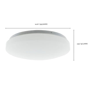 LED Flush Mount in White