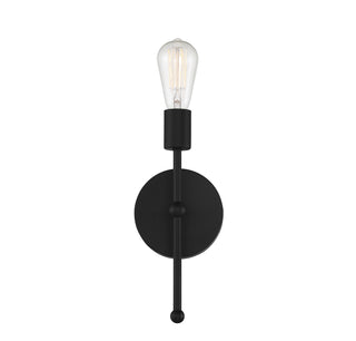 One Light Wall Sconce in Matte Black