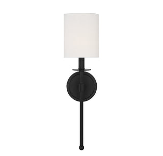One Light Wall Sconce in Matte Black