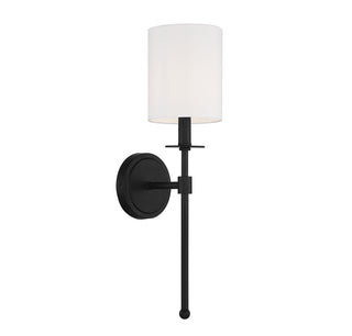 One Light Wall Sconce in Matte Black
