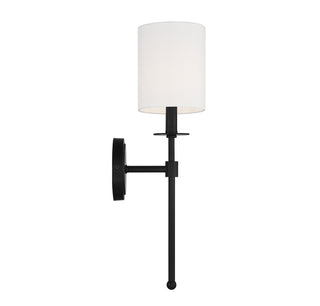 One Light Wall Sconce in Matte Black