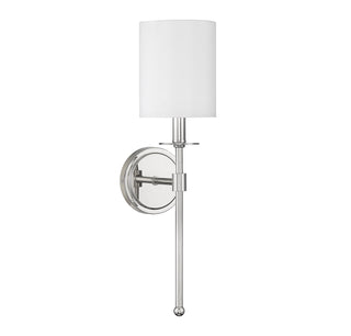 One Light Wall Sconce in Polished Nickel