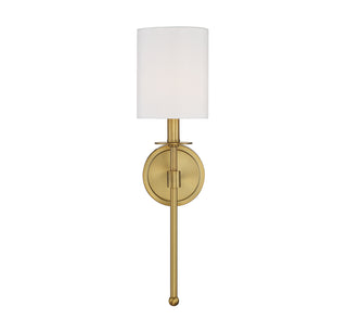 One Light Wall Sconce in Natural Brass