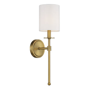 One Light Wall Sconce in Natural Brass