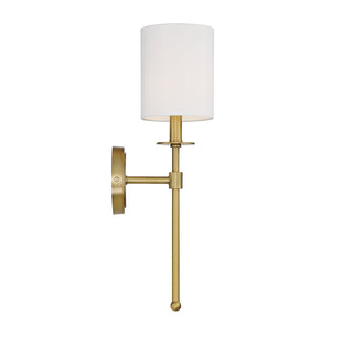 One Light Wall Sconce in Natural Brass