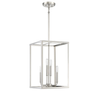 Four Light Pendant in Polished Nickel