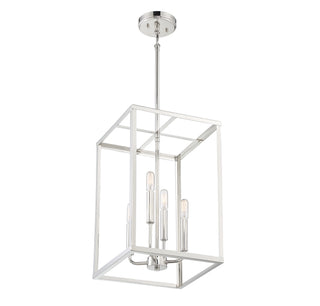 Four Light Pendant in Polished Nickel