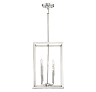 Four Light Pendant in Polished Nickel