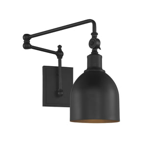 One Light Wall Sconce in Matte Black